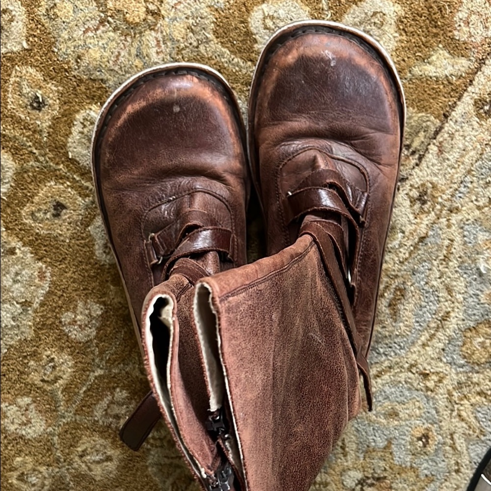 Vintage 90s Miz Mooz zipper boots - size 9